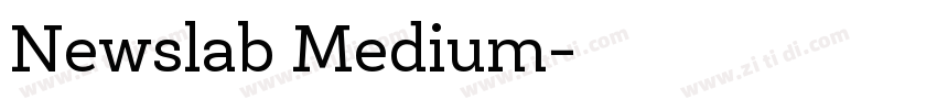 Newslab Medium字体转换